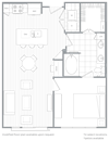 Lake Boone 1BR floor plan